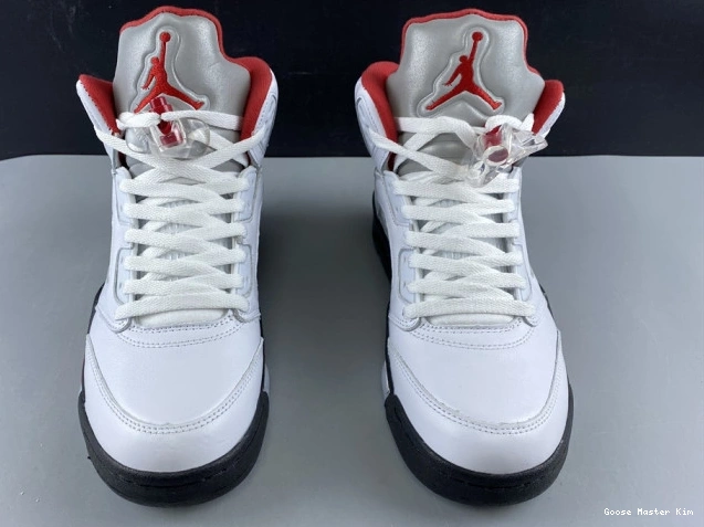 Retro Fire DA1911-102 5 Red Air Tongue Jordan Silver (2020) 0527